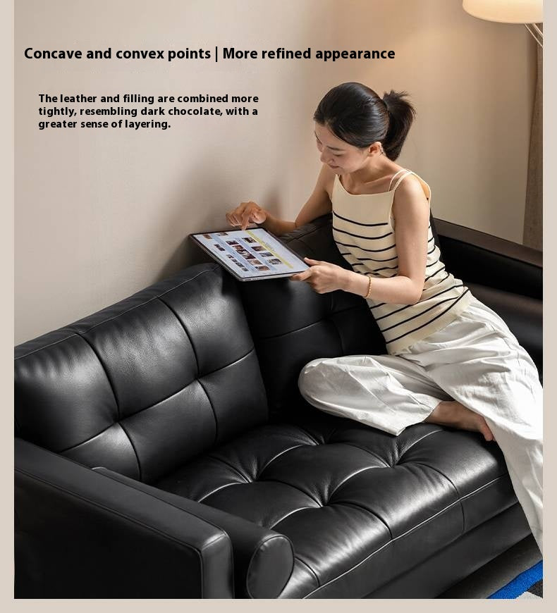 Genuine Leather Italian Luxury Sofa