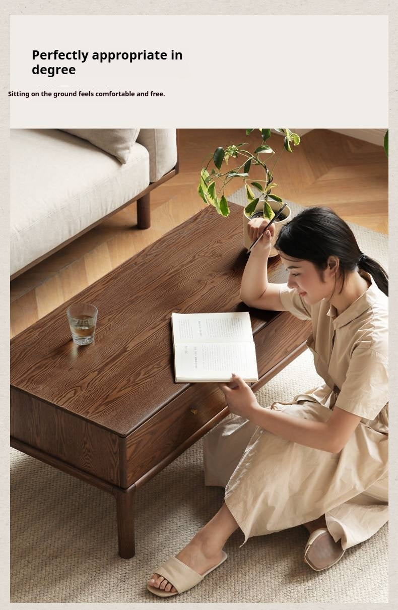 Ash Solid Wood Simple Modern Coffee Table