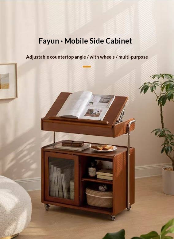 Poplar, Oak Solid Wood Side Table.