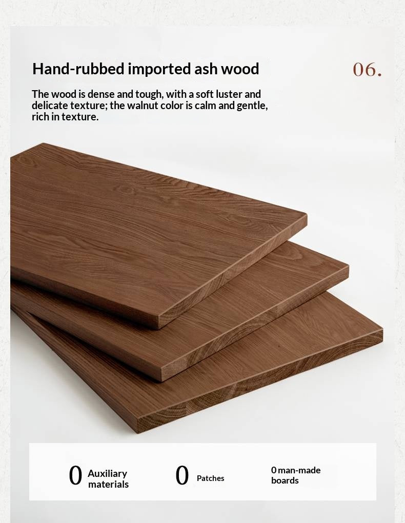 Ash Solid Wood Vintage Style Dining Table