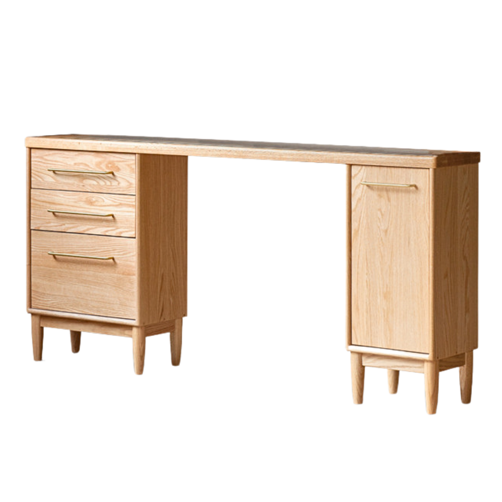 Oak solid wood ultra-thin multi-function dining sideboard integrated,