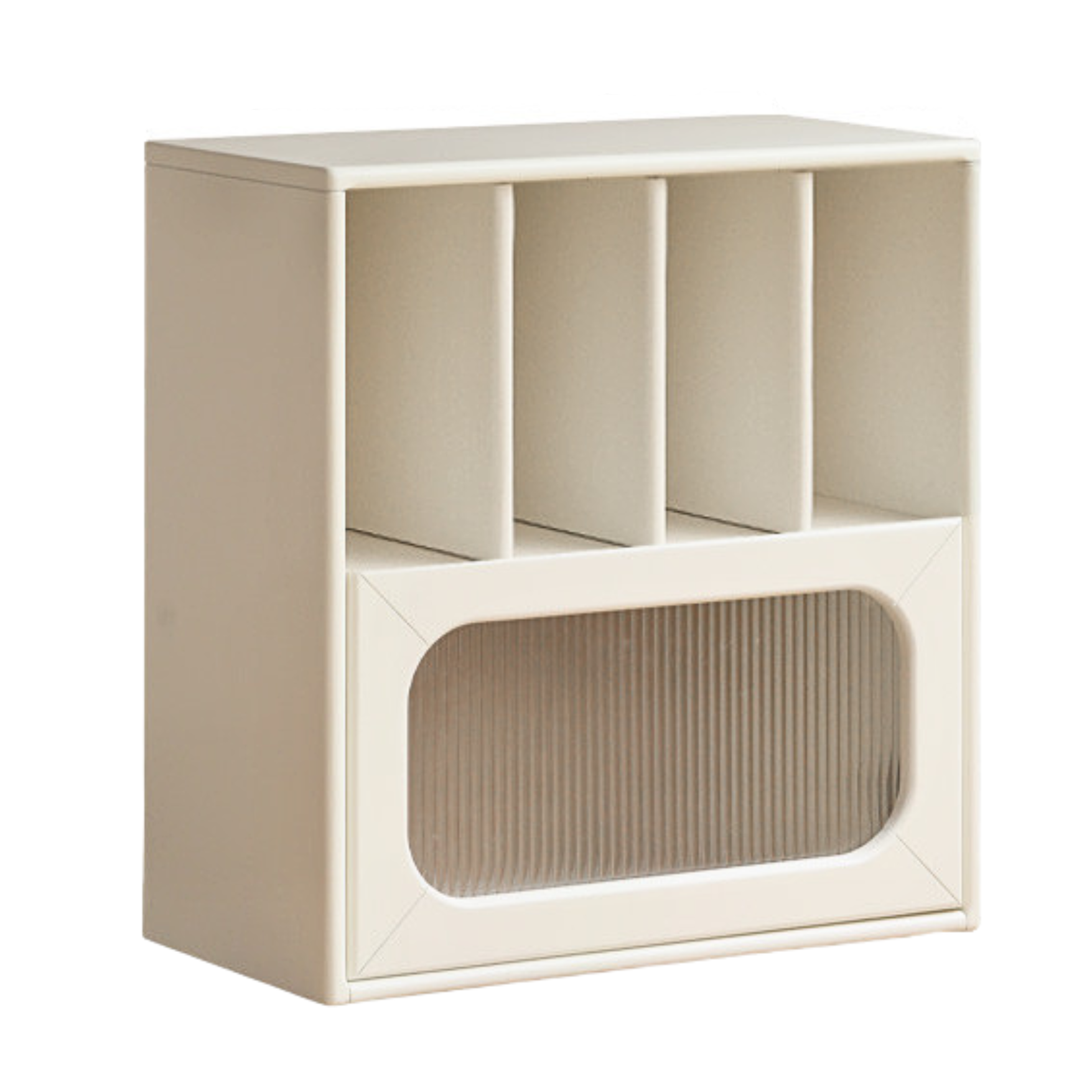 Poplar solid wood storage multi-functional storage bookcase)