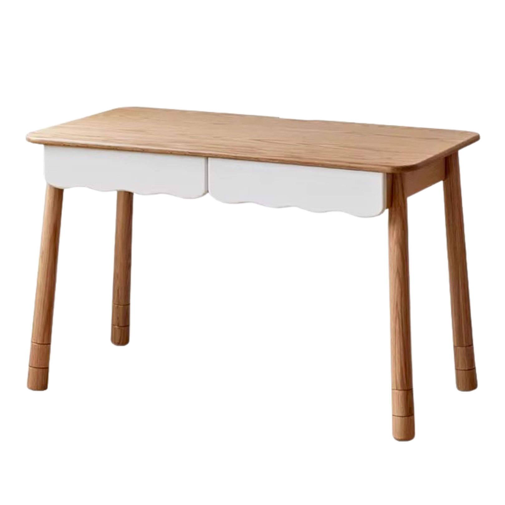 Oak solid wood children's desk can be raised