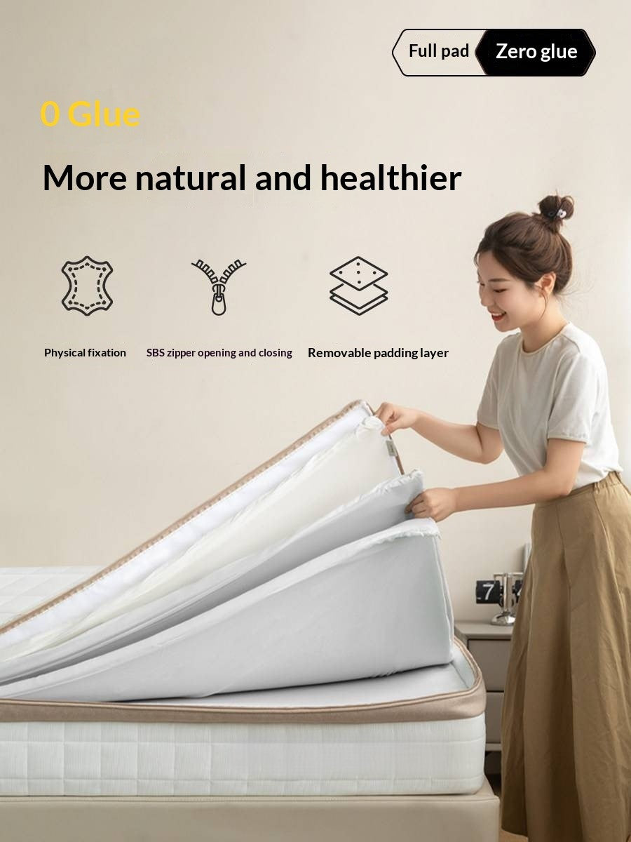 Zero-Glue Adjustable Spring Latex Mattress — Thick and Anti-Mite Support