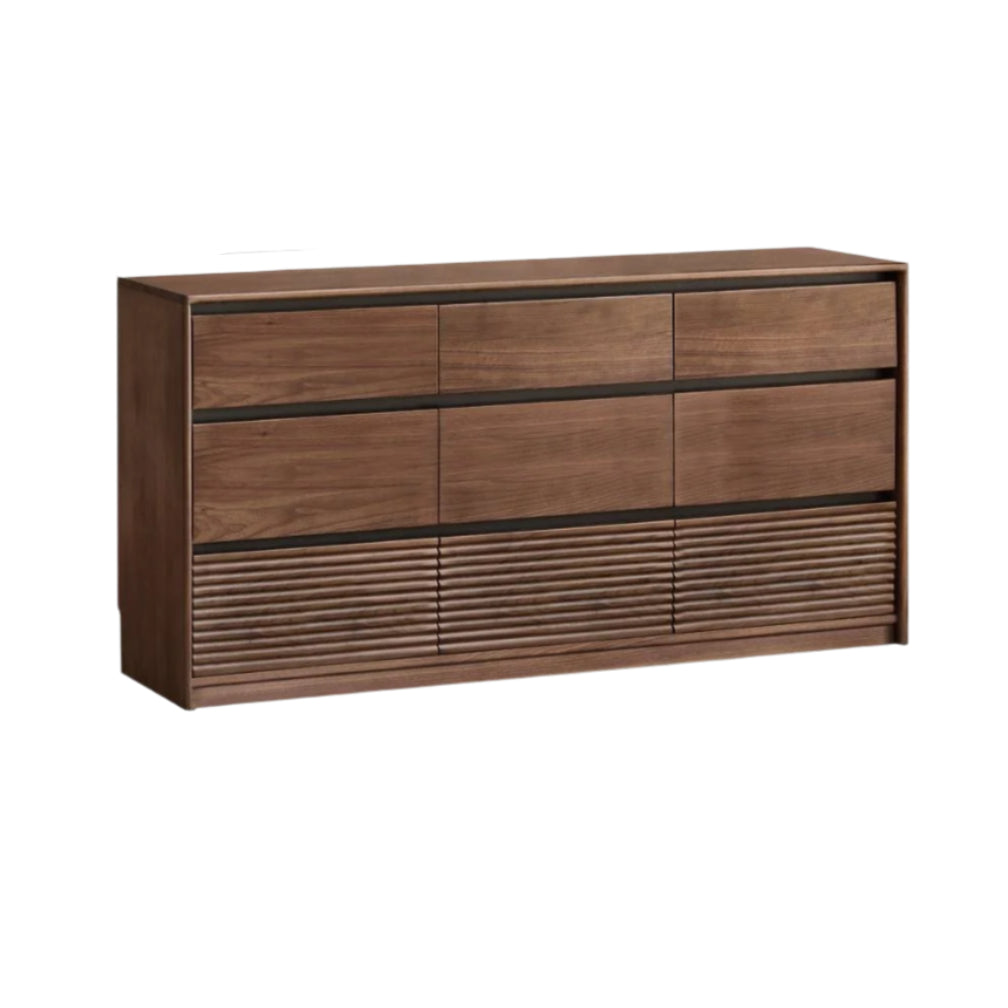Black Walnut Solid Wood Italian Light Luxury Drawer
