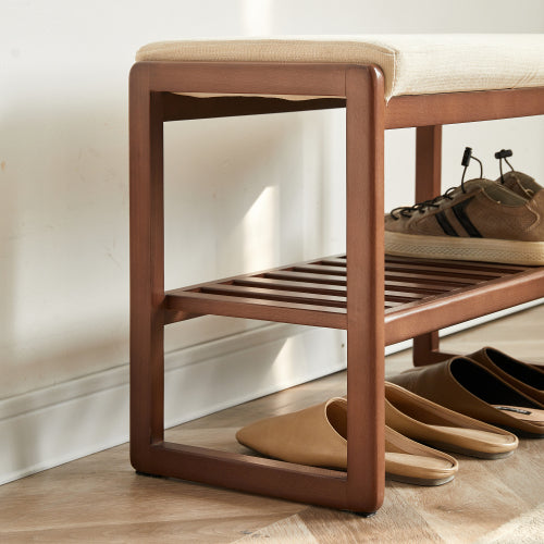 Beech Solid Wood Shoe Changing Stool