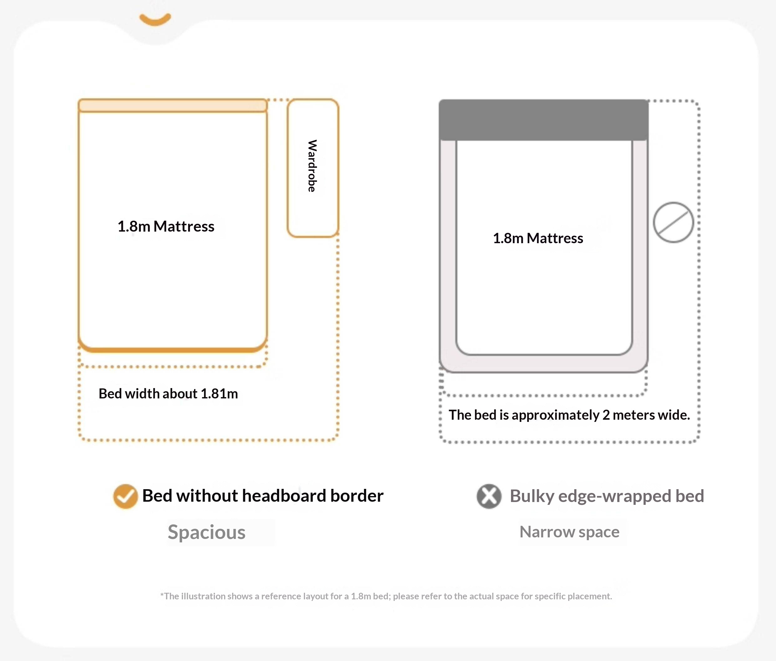 European Beech Solid Wood Platform Box Bed — Headboard-Free, Simple Design