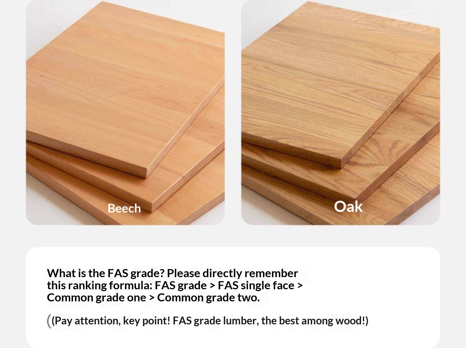 Beech, Oak Solid Wood Bookshelf Bookcase Free Combination