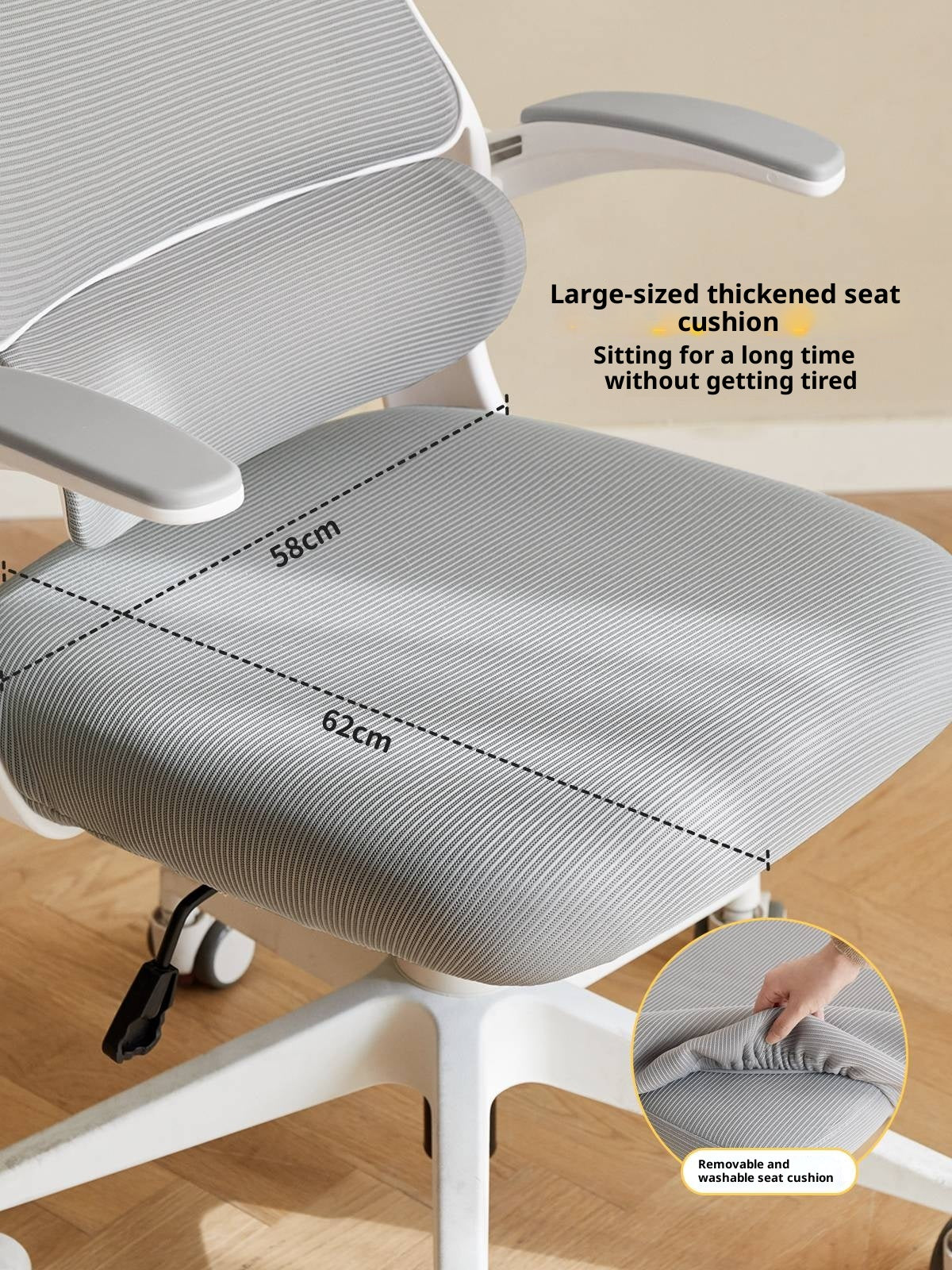 Children's Study Chair With Adjustable Backrest And Lifting Mechanism