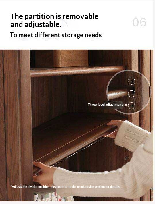 Solid Rubberwood Modern Bookcase