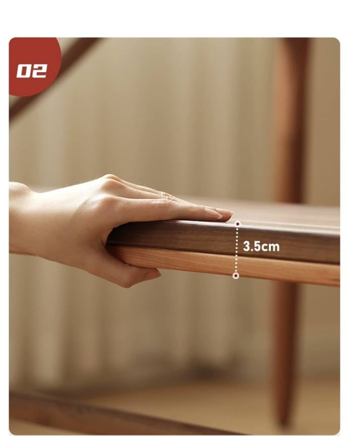 Cherry Solid Wood Long Bench