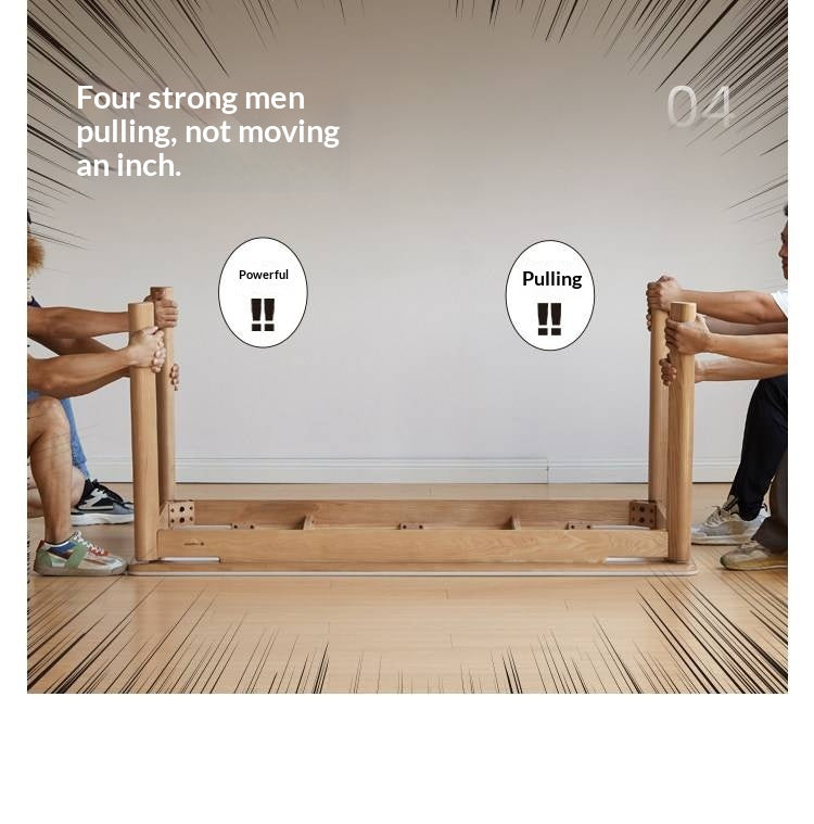 Ash, Oak Solid Wood Modern Minimalist Style Slab Dining Table