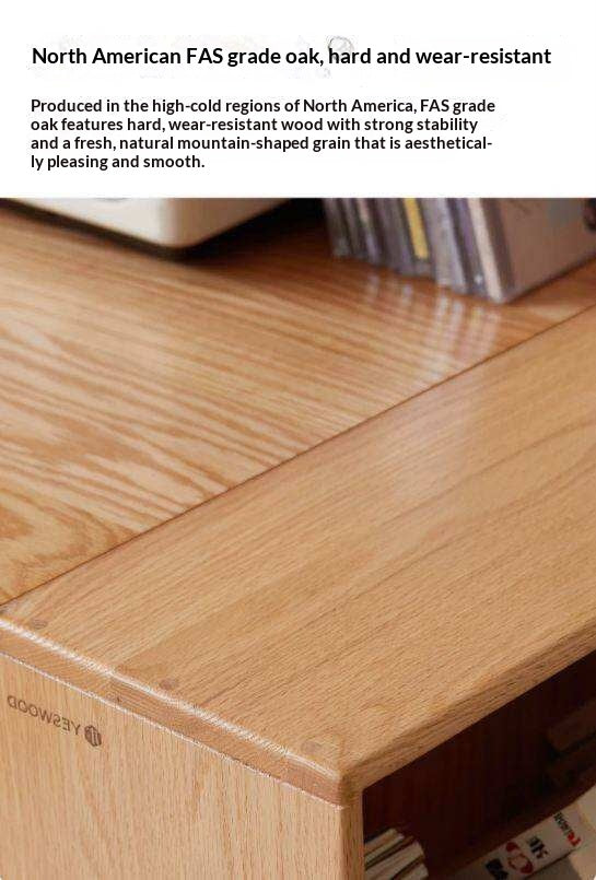 Oak Solid Wood Small Book Rack Against The Wall