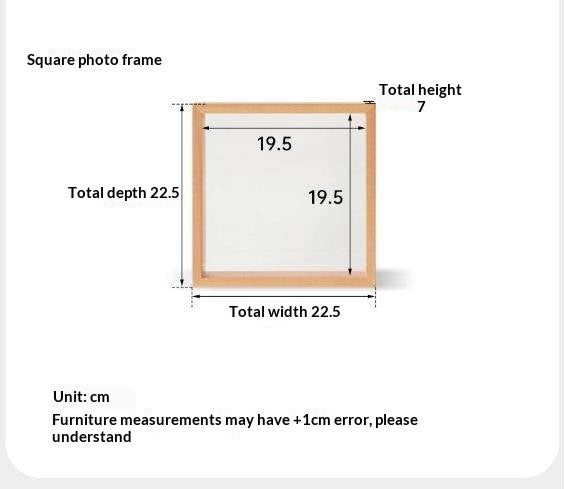 Beech, Sapele Solid Wood Nordic Hollow Photo Frame