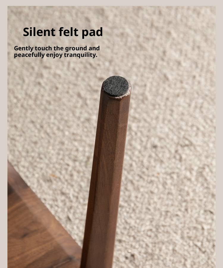 Black Walnut, Ash Solid Wood Square Stackable Stool