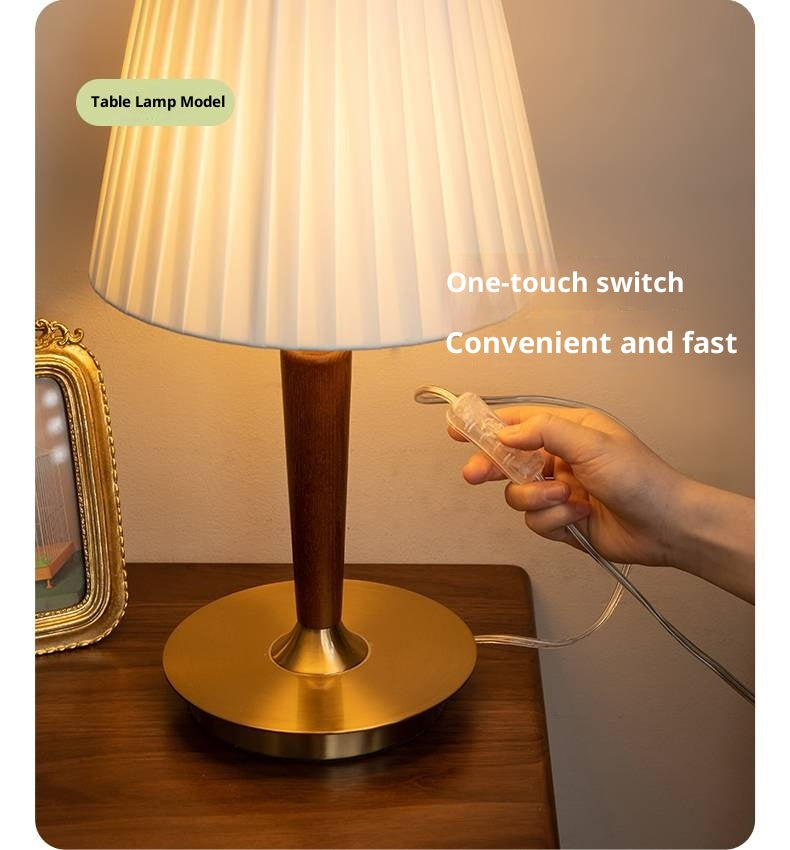 Ash Solid Wood Japanese Style Luxury Lamp