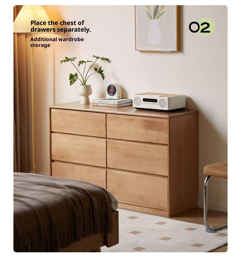 Poplar Solid Wood Modern Minimalist Rotatable Dressing Table