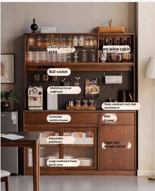 Oak Solid Wood Sideboard Cabinet