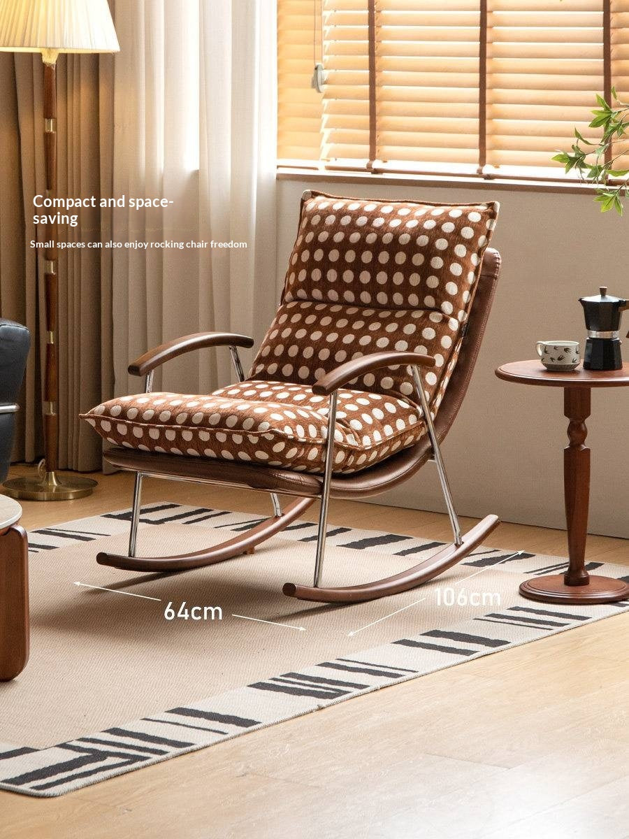 Rocking Lounge Chair with Wraparound Cushion