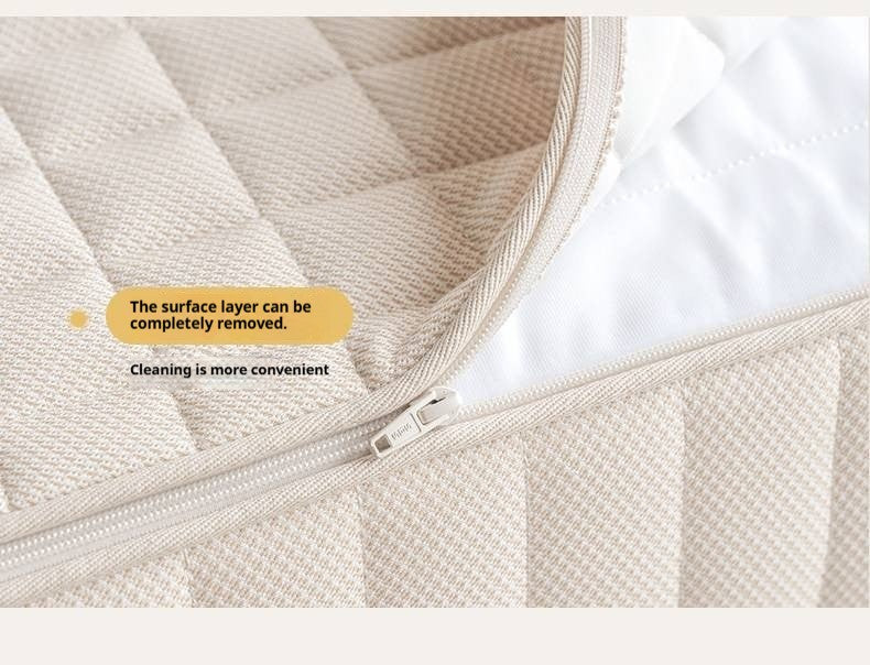 Zero-Glue Mattress S-Shaped Jute Hard Mattress Natural Latex Back Support Mattress Whole Mesh Spring Mattress Golden Hemp