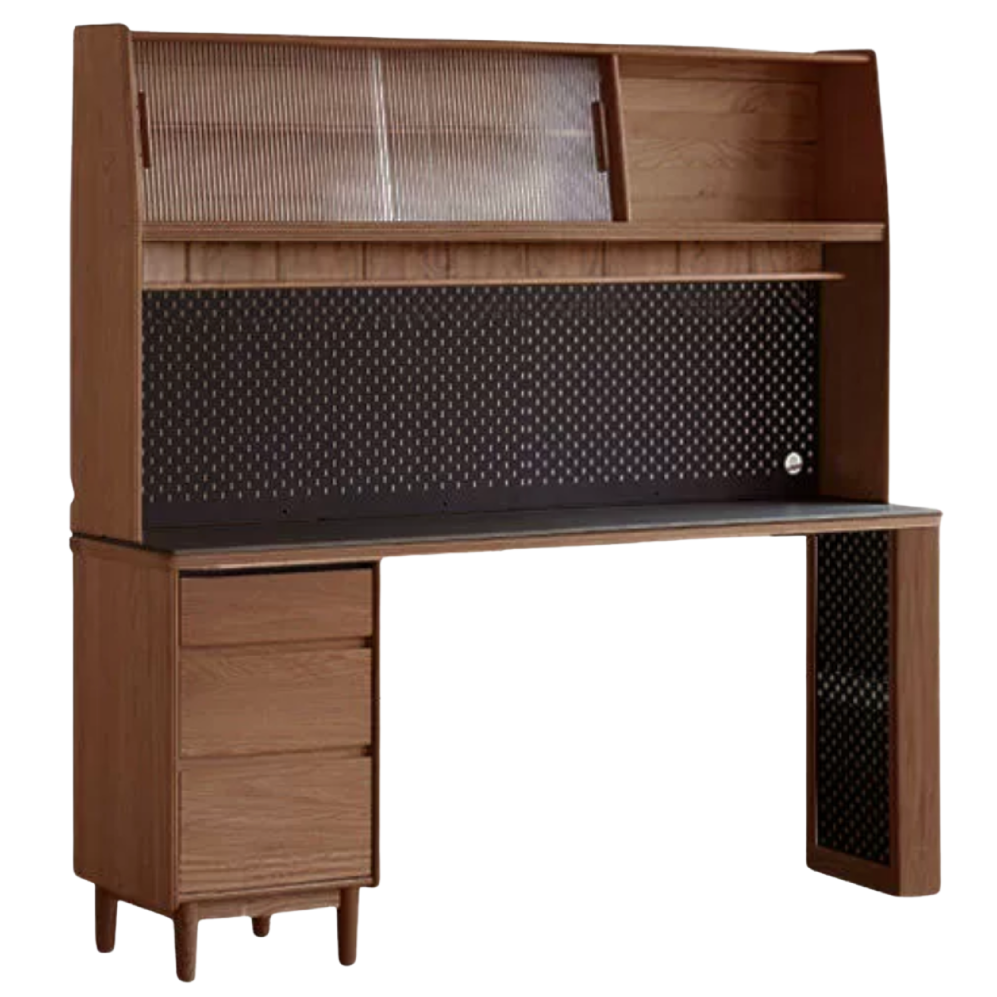 Oak, Ash Solid Wood Modern Rock Board Sideboard