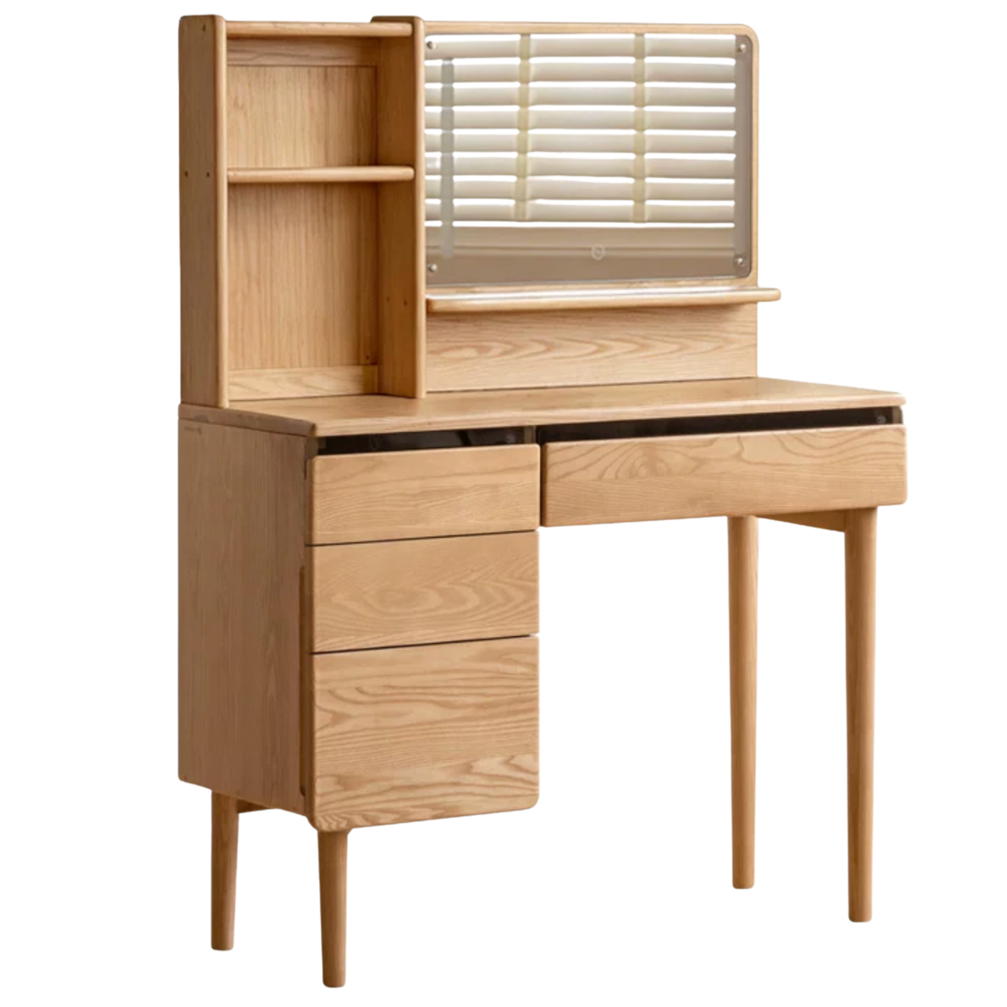 Ash, Oak Solid Wood Multifunctional Modern Vanity Table