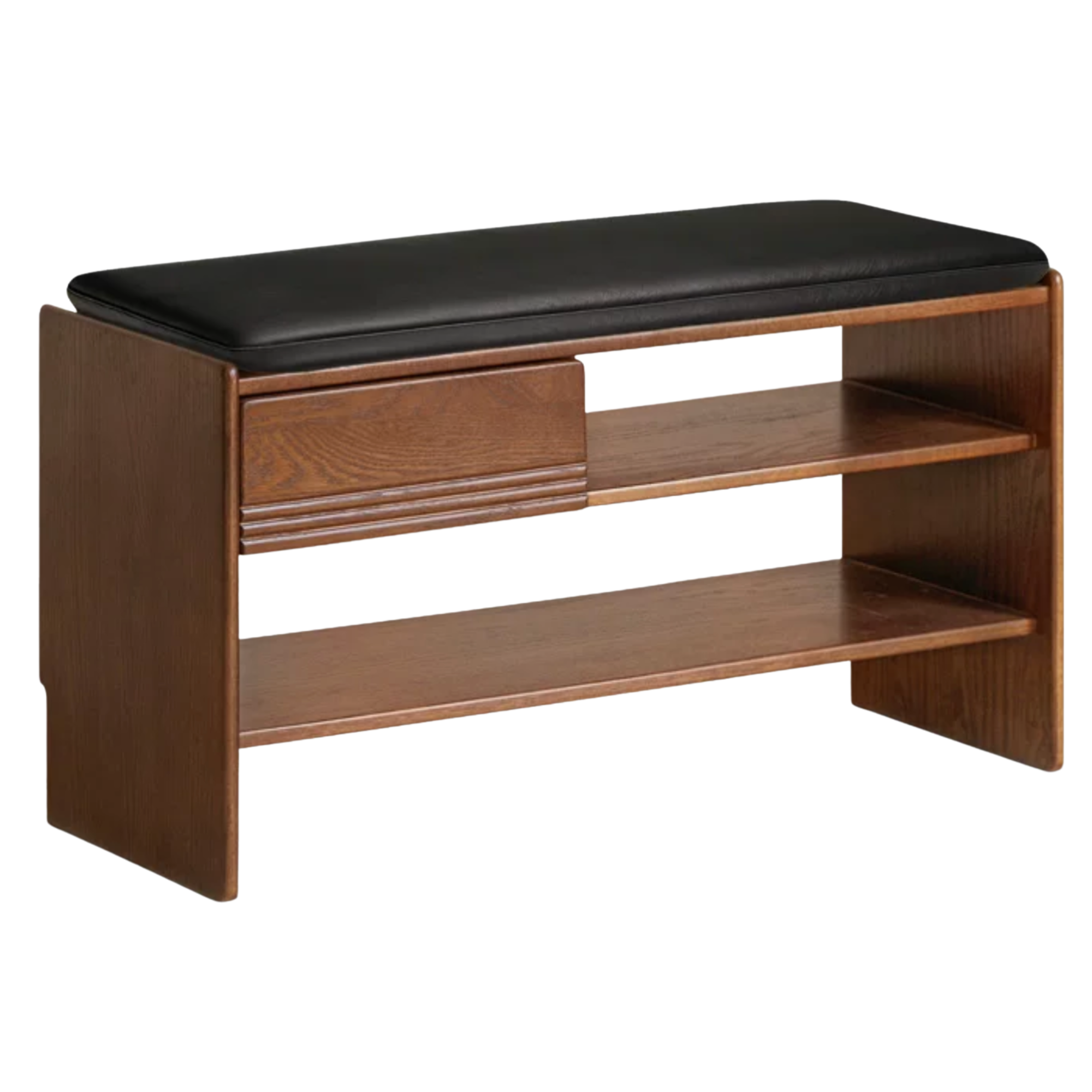 Oak Solid Wood Entryway Shoe Storage Bench