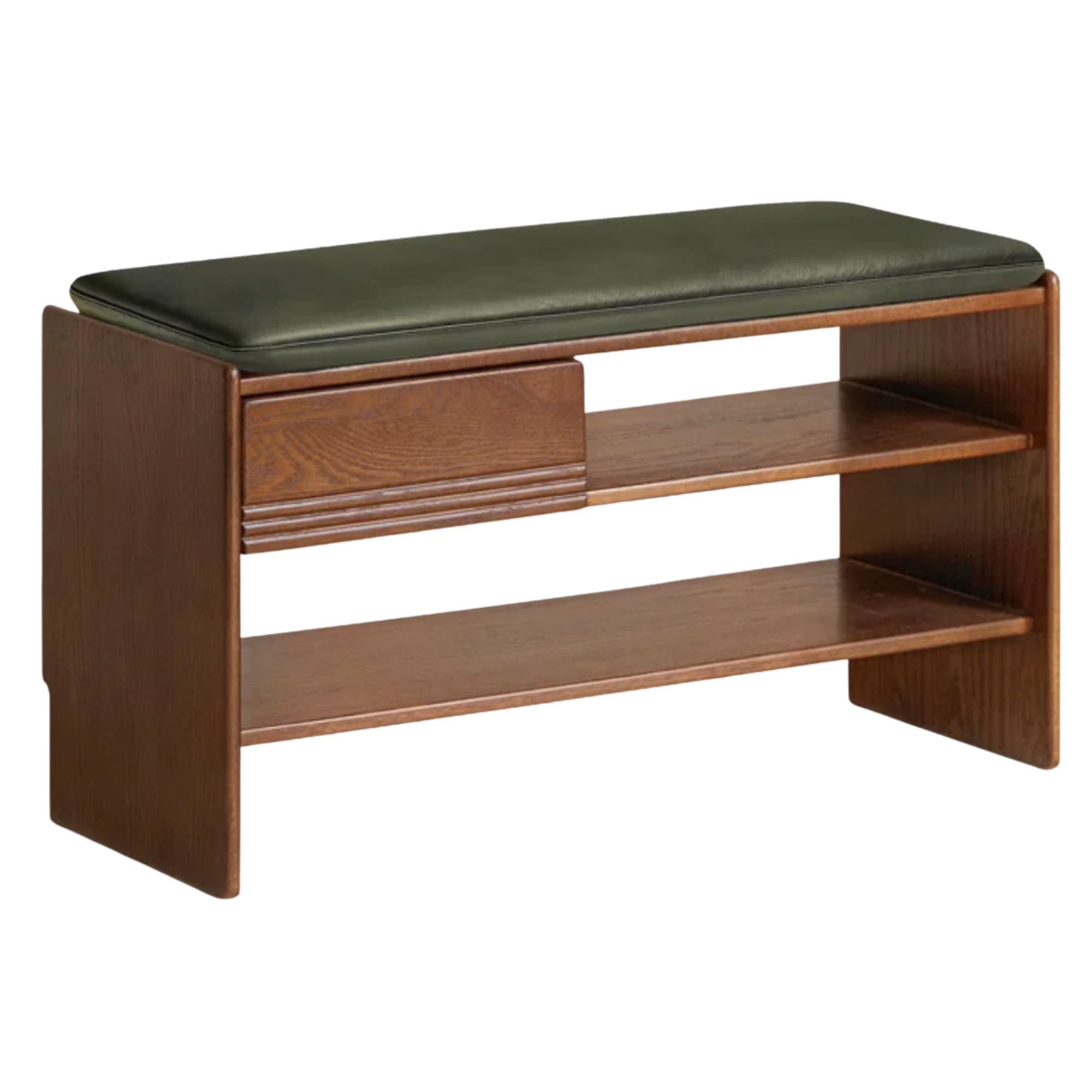 Oak Solid Wood Entryway Shoe Storage Bench