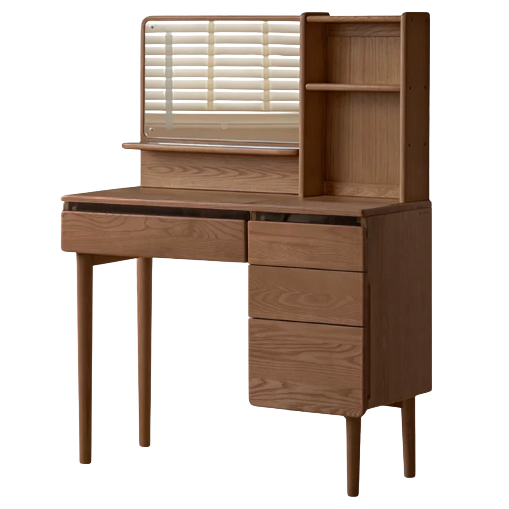Ash, Oak Solid Wood Multifunctional Modern Vanity Table
