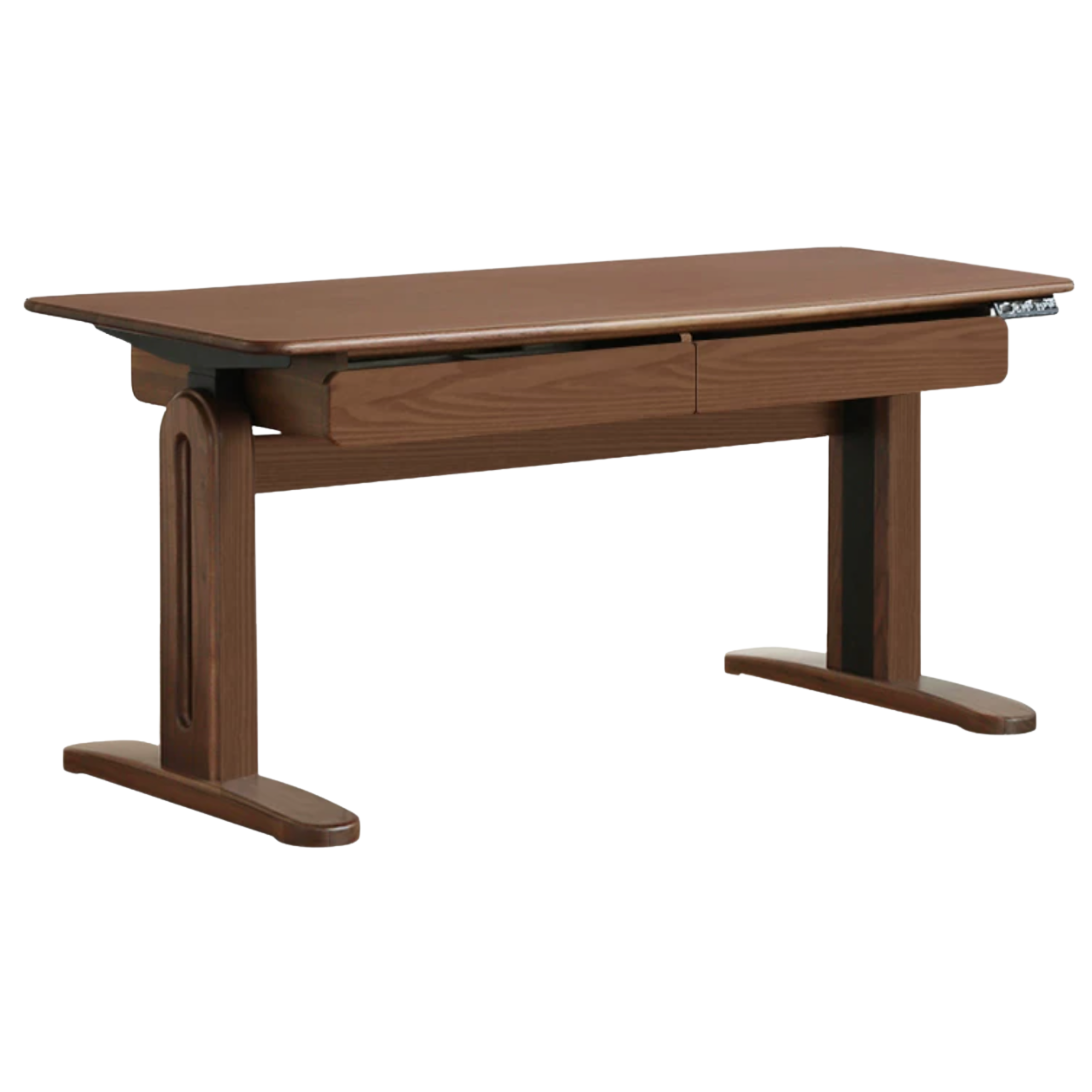 Black Walnut, Ash Solid Wood Electric Lift Desk