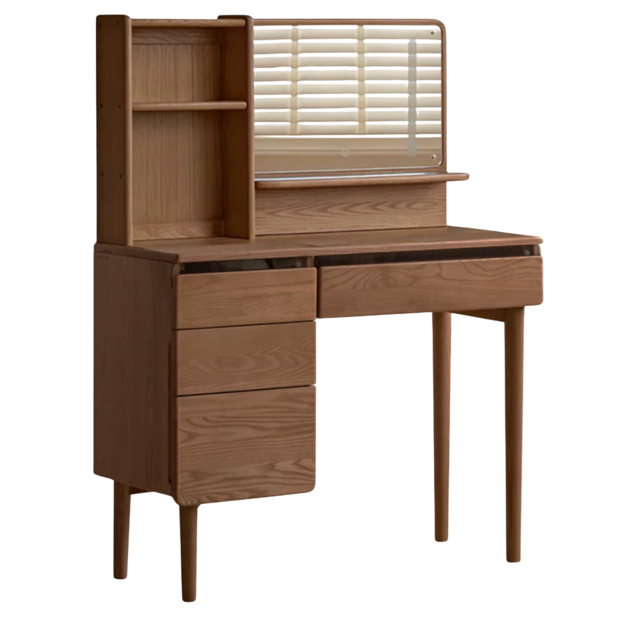 Ash, Oak Solid Wood Multifunctional Modern Vanity Table