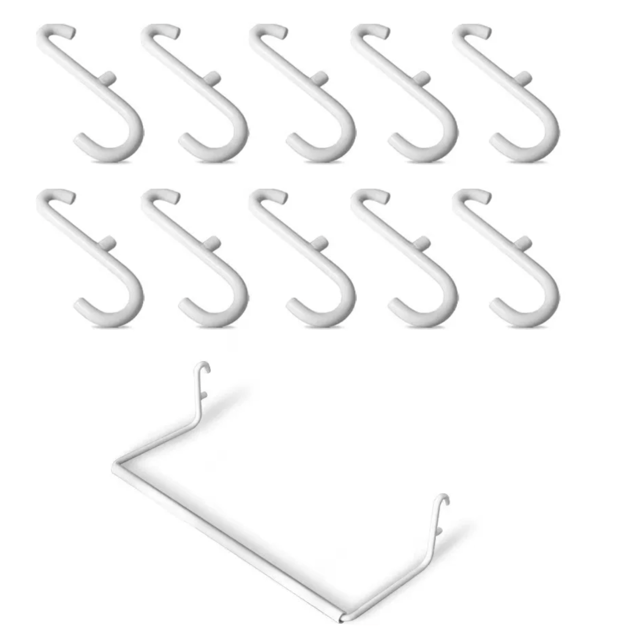 Accessory Set – Slate Lazy Susan Turntable, Stainless Steel Hooks, and Bookcase Mat