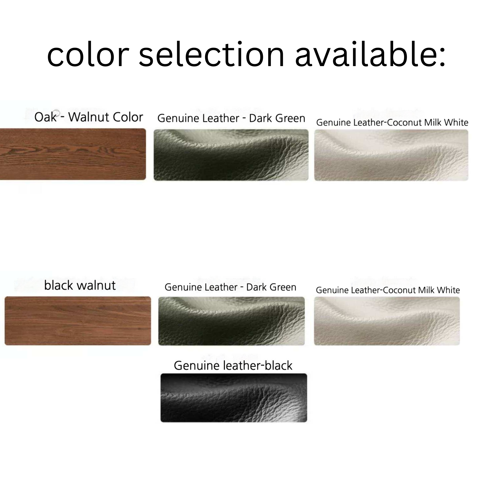 Black Walnut, Oak Solid Wood Genuine Leather Sofa Italian-Inspired