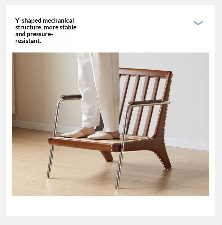 Beech Solid Wood Middle Ages Single Chair