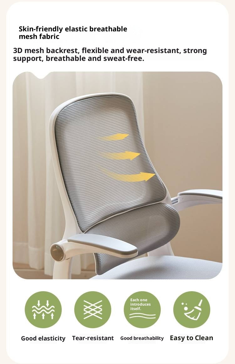 Children's Study Chair With Adjustable Backrest And Lifting Mechanism