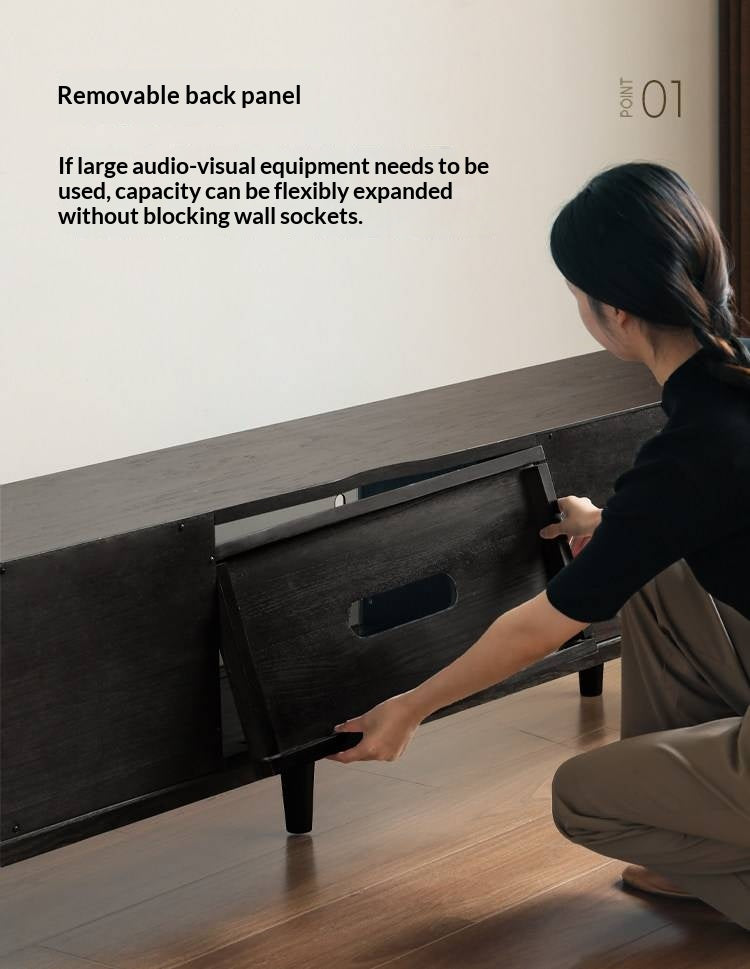 Oak Solid Wood Ancient Style Wood TV Stand