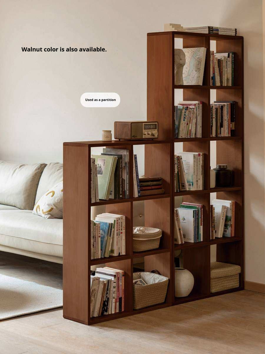 Beech, Oak Solid Wood Bookshelf Bookcase Free Combination