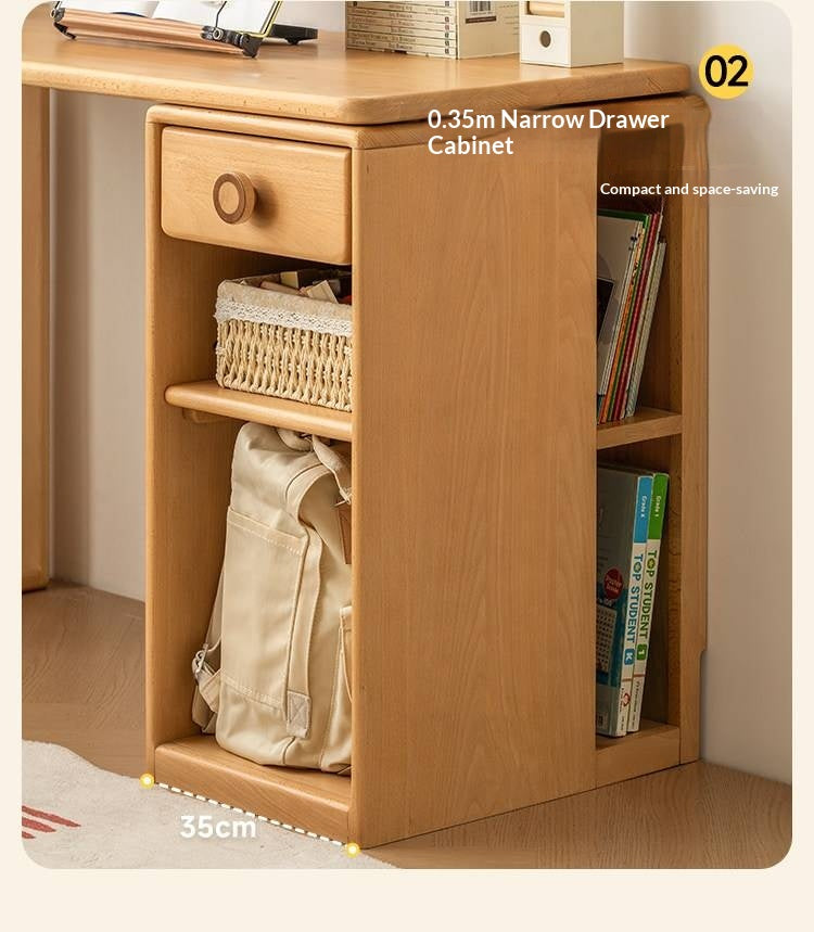 Beech Solid Wood Telescopic Student Writing Desk