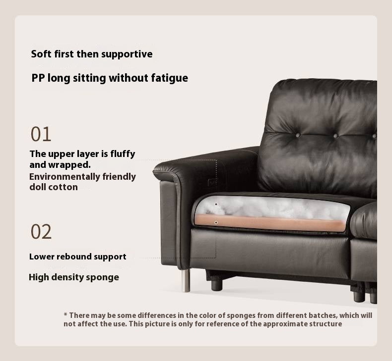 Genuine Leather Antique Style Electric Sofa