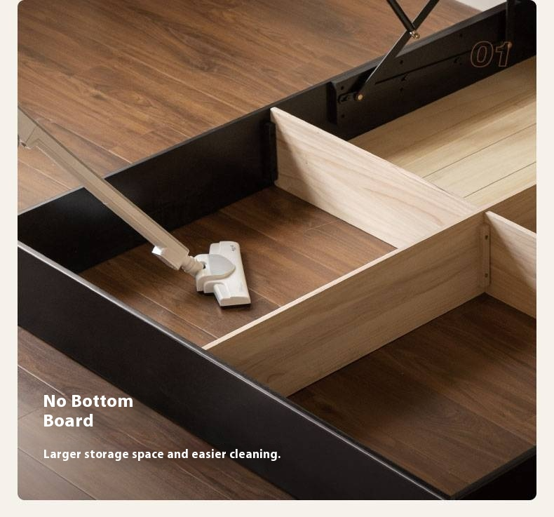 Poplar Solid Wood Soft Suspended Box Bed