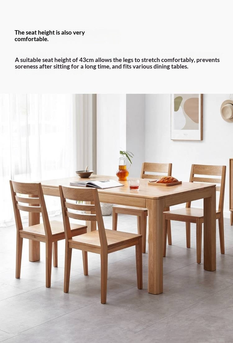 Set 4 pcs White Ash Solid Wood - Dining Chair