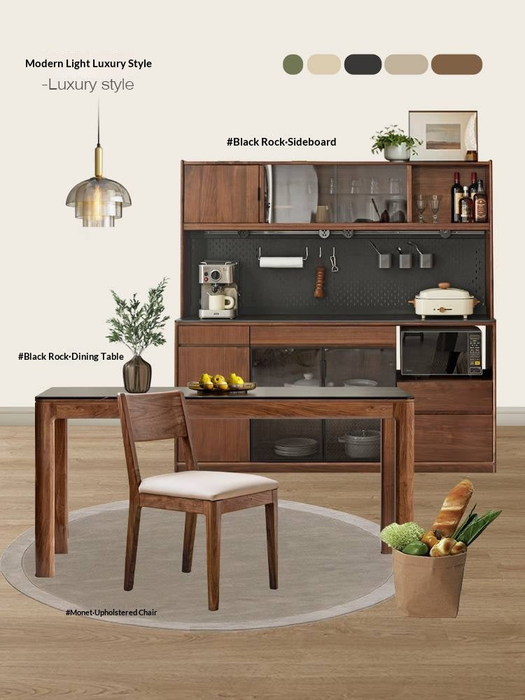 Black Walnut Dining Tables With Slate Top