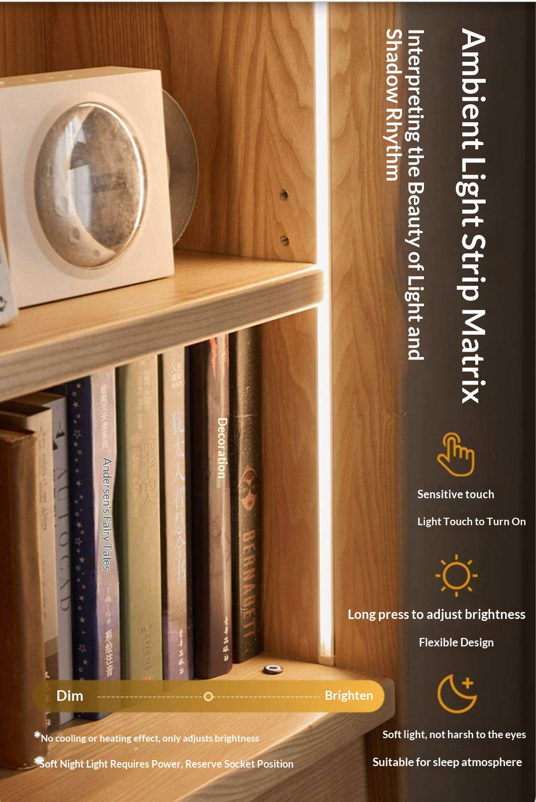 Oak Solid Wood Display Bookcase with Wall-Mounted Option and Storage Cabinet
