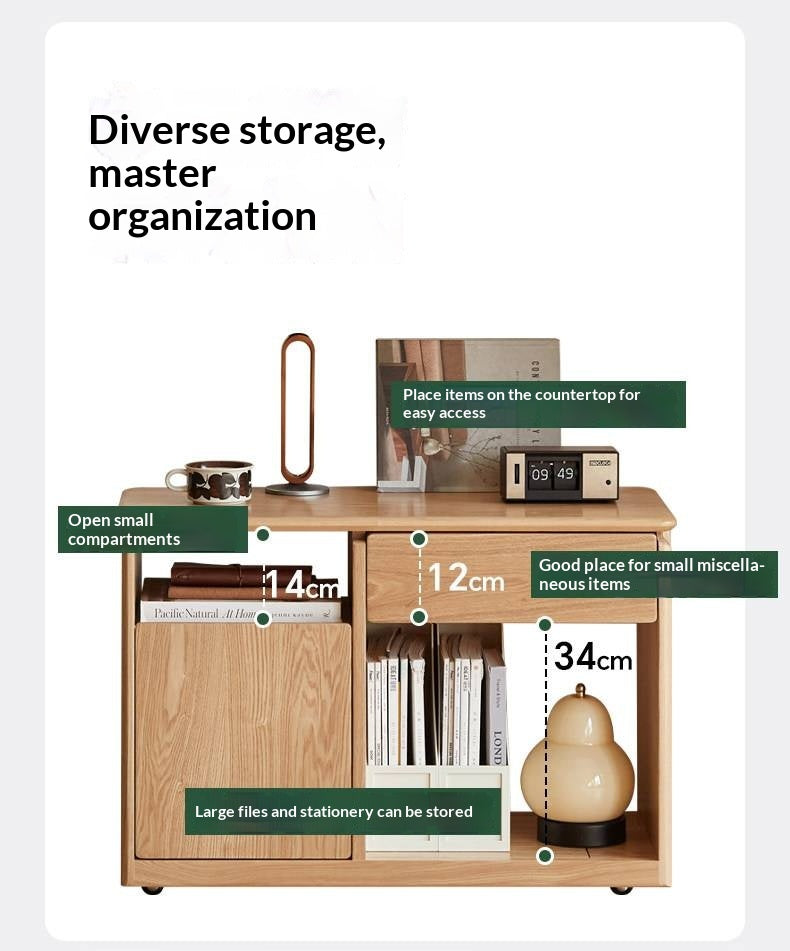 Ash Solid Wood Modern Minimalist Office Desk