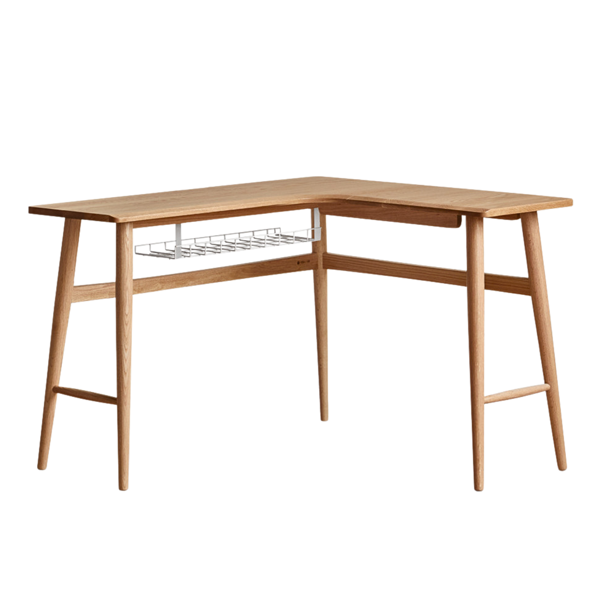 Oak Solid Wood Corner Table Study Office Desk