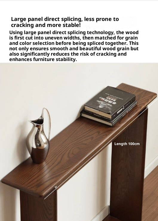 Oak Solid Wood Extra Narrow Entrance Table