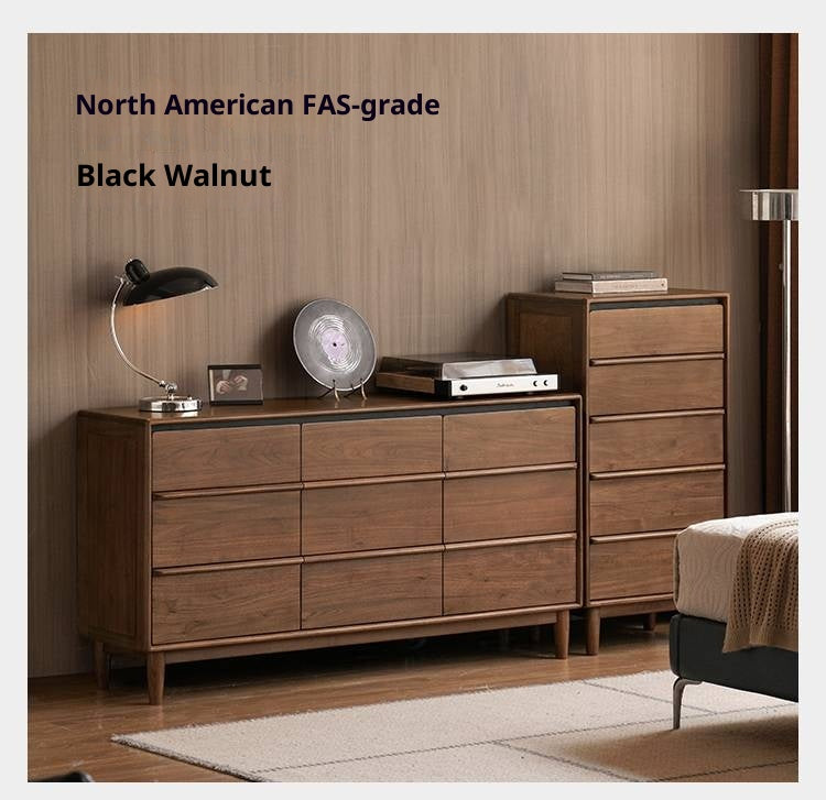 Ash Solid Wood Modern Drawer Cabinet