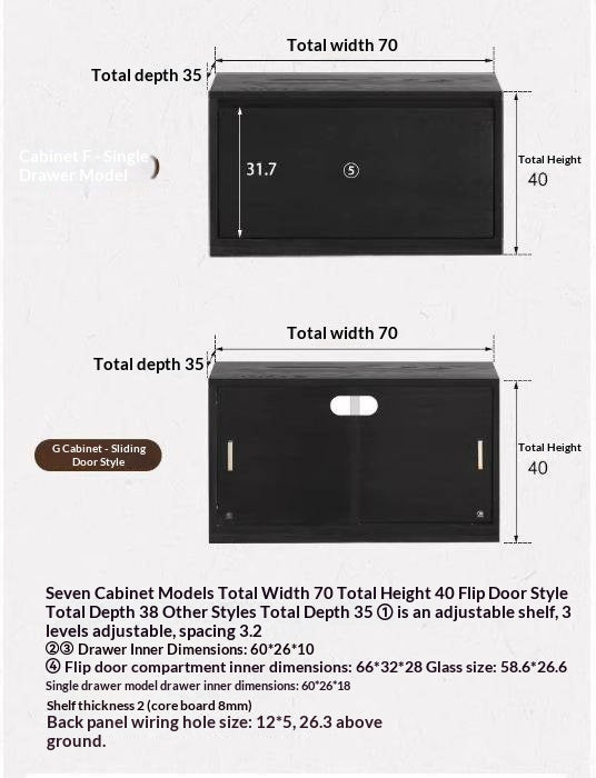 Oak Solid Wood TV Stand Combination Bookcase