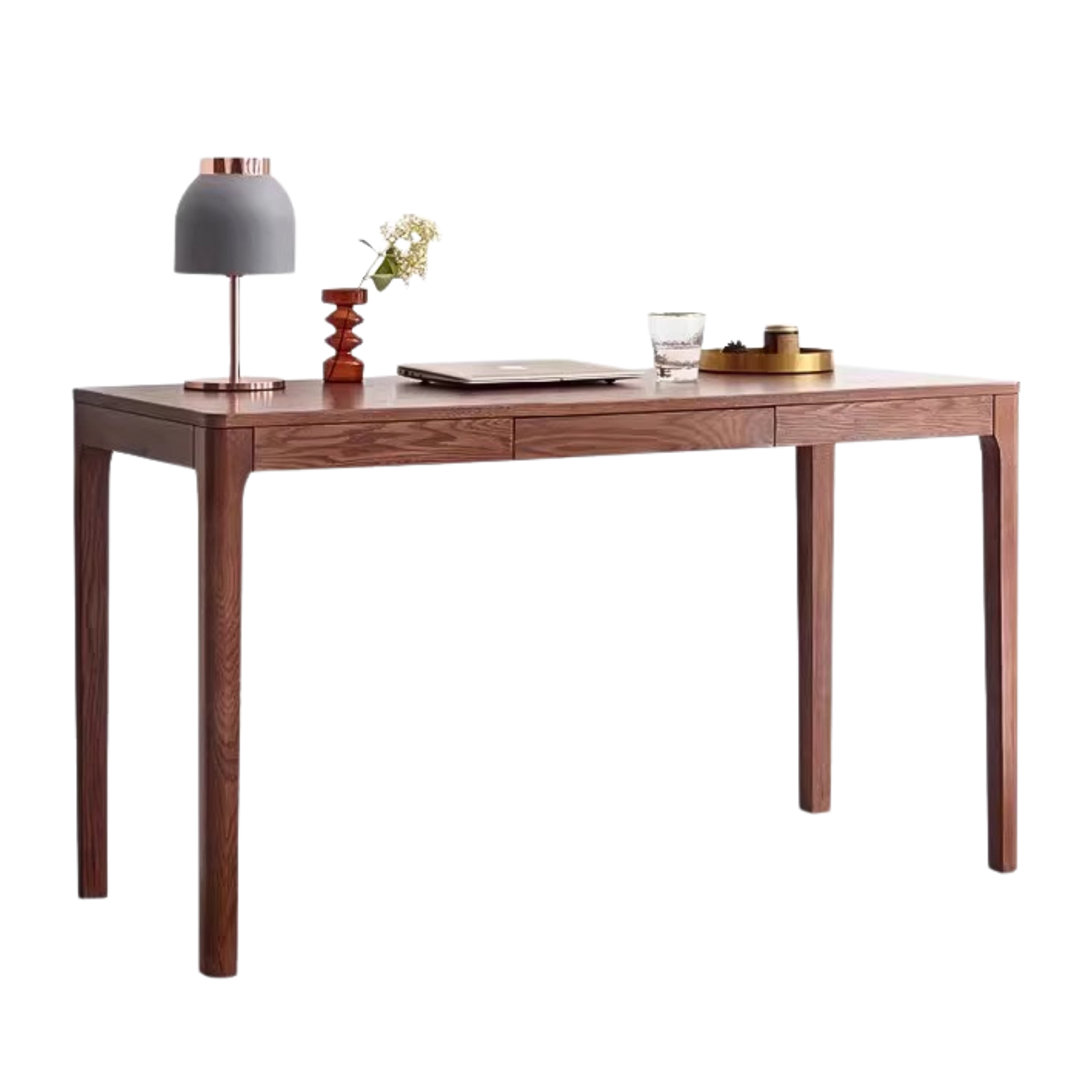 Oak Solid Wood Walnut Color Office Desk