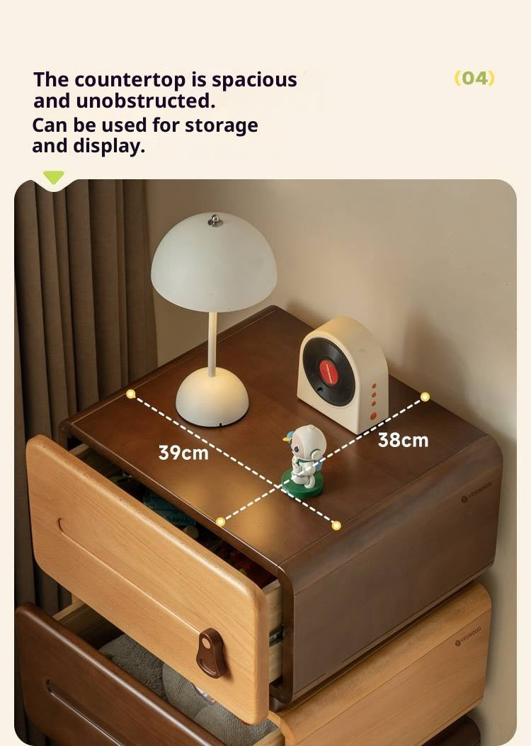 Beech Solid Wood Children's Chest of Drawers